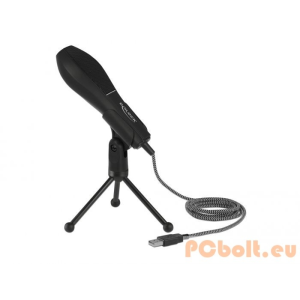 DELOCK USB Condenser Microphone with Table Stand ideal for gaming Skype and vocals