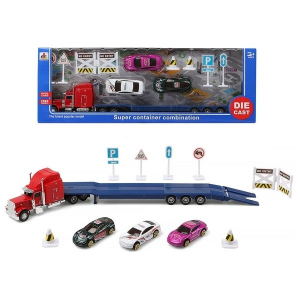 BigBuy Fun Autószállító kamion és hátrahúzós kisautók 118824