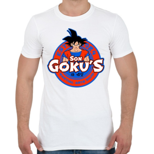 PRINTFASHION Son Goku Dojo - Férfi póló - Fehér