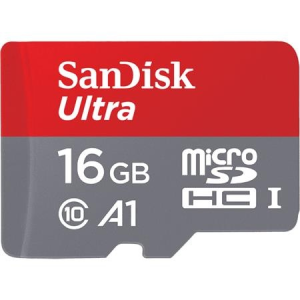 Sandisk Memóriakártya, microSDHC, 16GB, CL10/A1, 98Mb/s, adapter, "Ultra"