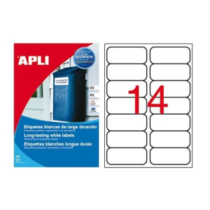 APLI Etikett 99,1x38,1 mm 2p. vízálló 280db/csomag 20ív Apli