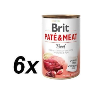 Brit Brit Paté & Meat Beef 6 x 400 g
