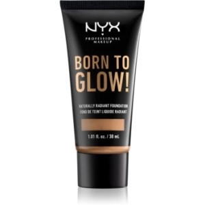 NYX Professional Makeup Born To Glow élénkítő folyékony make-up árnyalat 12.5 Camel 30 ml