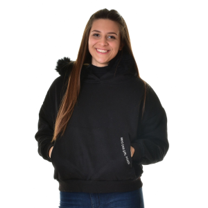 Mayo Chix női kapucnis pulóver VALERY m2019-2Valery0912/fekete