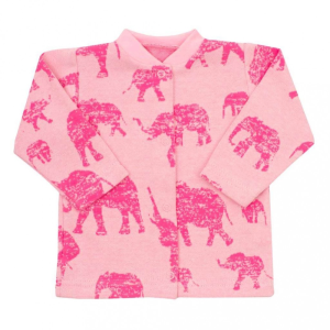 BABY SERVICE Baba kabátka Baby Service Elefánt rózsaszín