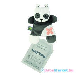 Nattou plüss szundikendő hideg/meleg terápiás gélpárnával BuddieZzz - panda