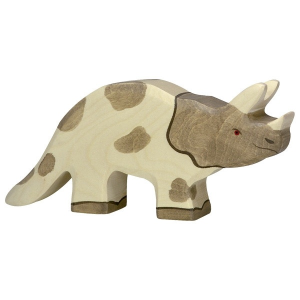 Holztiger Fa játék állatok - dinoszaurusz, Triceratops