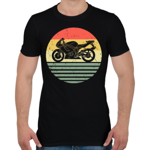 PRINTFASHION Motorcycle - Férfi póló - Fekete