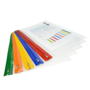 RAPESCO Irattartó tasak, A4+, cipzáros, RAPESCO, Zip Strip, vegyes színek (IR1503)