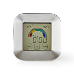 Nedis Nedis Páratartalom-mérő | Hőmérő | Óra | Érintőképernyő