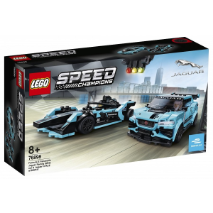 LEGO Speed Champions Formula E Panasonic Jaguar Racing GEN2 car and Jaguar I-PACE eTROPHY (76898)