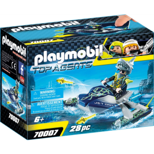 Playmobil Top Agents 70007 A Team S.H.A.R.K. Rakétavető Jet ski-je