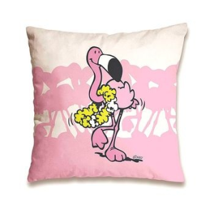 NICI : flamingó mintás párna - 37 x 37 cm, rózsaszín-fehér