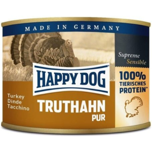 Happy Dog Truthahn Pur - Pulykahúsos konzerv (12 x 200 g) 2.4kg