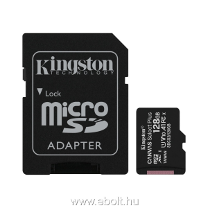 Kingston Canvas Select Plus SDCS2/128GB microSDXC kártya + adapter