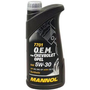 Mannol Motorolaj 5W-30 Opel / Chevrolet O.E.M C2/C3 1 liter Mannol 7701