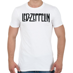 PRINTFASHION Led Zeppelin logo - Férfi póló - Fehér