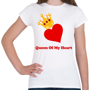 PRINTFASHION Queen of my heart - Női póló - Fehér