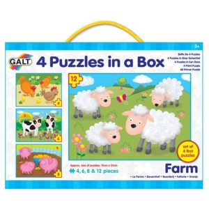 James Galt & Co. Ltd. Galt 4 puzzle egy dobozban - Farm