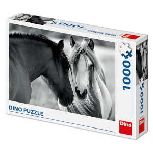Dino Toys Puzzle Dino fekete-fehér ló 1000