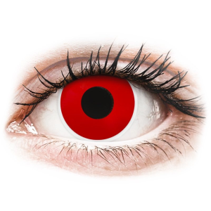 MaxVue Vision ColourVUE Crazy Lens - Red Devil - dioptria nélkül napi lencsék (2 db lencse)