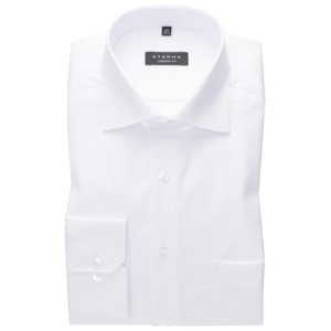 eterna comfort fit fehér ing (hosszított ujjú, 68cm, cover shirt)