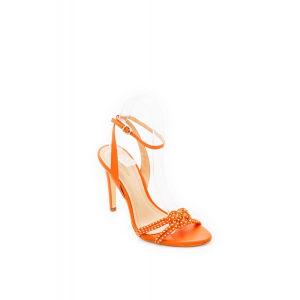 Cipő Montonelli Prémium Valódi Bőr női narancssárga magassarkú cipő 36 /kac