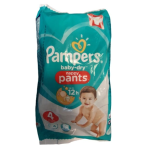 Pampers Baby-Dry Nappy Pants 4 pelenka 9-15kg 4db - 6-os csomag
