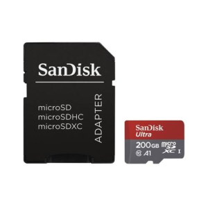 Sandisk Memóriakártya SANDISK microSDXC Ultra android 200 GB + adapter
