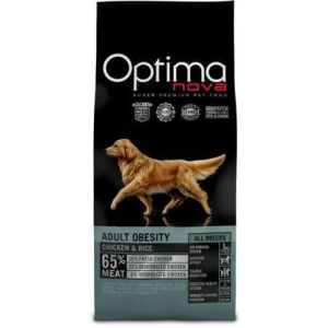Visán Optimanova Dog Adult Obesity Chicken & Rice 12kg
