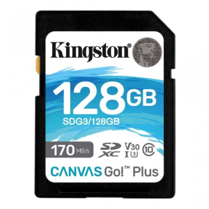 Kingston 128GB SDXC Kingston Canvas Go! Plus UHS-I U3 V30 (SDG3/128GB)