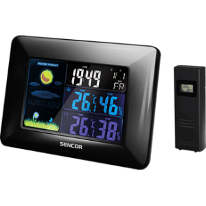 Sencor SWS 4250 színes LCD kijelzős időjárás állomás