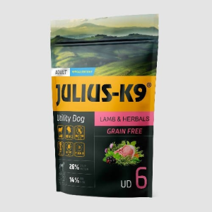Julius K-9 Julius K-9 Utility Dog Hypoallergenic Lamb,herbals Adult (bárány,gyógynövény) száraztáp - Felnőtt kutyák részére (340g)