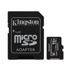 Kingston 64GB microSDXC Kingston Canvas Select Plus CL10 memóriakártya + adapter (SDCS2/64GB)