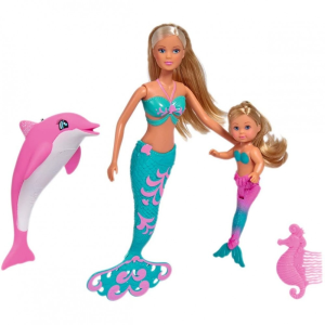 Simba Toys Steffi Love - Steffi és Evi sellőbaba delfinnel (105733336)