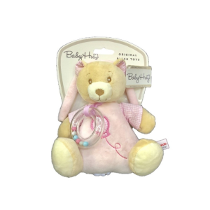 Baby Hug Baby Hug Plüss maci - Zenélő - rózsaszín - 20 cm