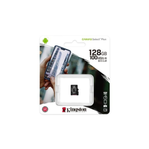 Kingston Memóriakártya, microSDXC, 128GB, CL10/UHS-I/U1/V10/A1, KINGSTON &quot;Canvas Select Plus&quot;