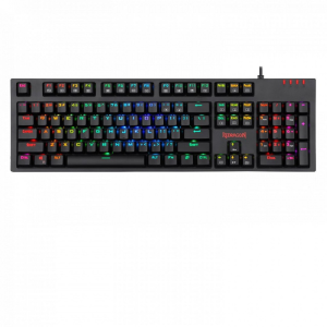 Redragon Amsa-Pro Mechanical Gaming RGB Wired Keyboard with Ultra-Fast V-Optical Red Switches Black HU