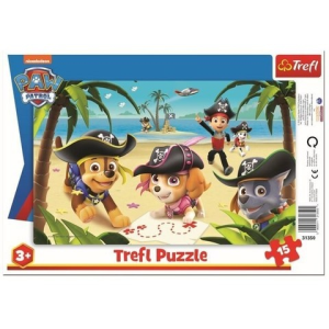 Trefl Mancs őrjárat: 15 darabos keretes puzzle