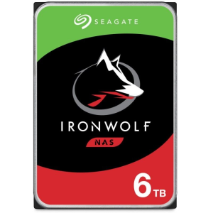 Seagate 3.5" SATA-III 6TB 5400rpm 256MB IronWolf (ST6000VN001)