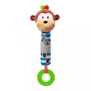 Baby Ono Plyšová pískací hračka s kousátkem Baby Ono opička George