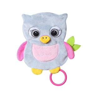 Baby Ono Plüss játék Baby Ono Flat Owl Celeste