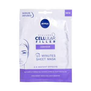 Nivea Hyaluron CELLular Filler 10 Minutes Sheet Mask arcpakolás 1 db nőknek