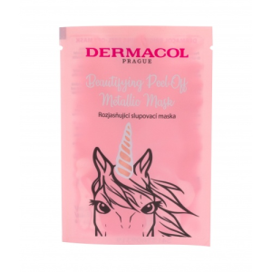Dermacol Beautifying Peel-off Metallic Mask Brightening arcpakolás 15 ml nőknek
