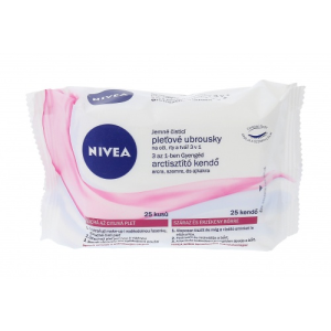 Nivea Cleansing Wipes Gentle 3in1 arctisztítókendő 25 db nőknek