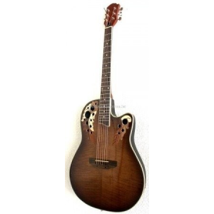  MSA Roundback elektroakusztikus gitár, barna, mintás