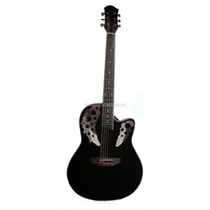  MSA Roundback elektroakusztikus gitár, fekete, mintás