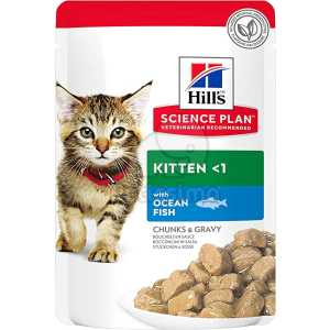 Hill's Hill's Science Plan Kitten nedves macskatáp, hal 12 x 85 g