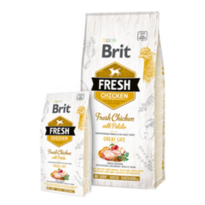 Brit Fresh Csirke és Burgonya Puppy Healthy Growth 2,5 kg