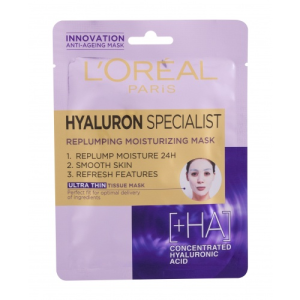 L´Oréal Paris Hyaluron Specialist Replumping Moisturizing arcpakolás 1 db nőknek